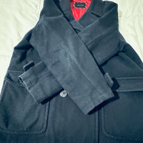 XL Tommy Hilfiger Navy Pea Coat - Picture 11 of 13